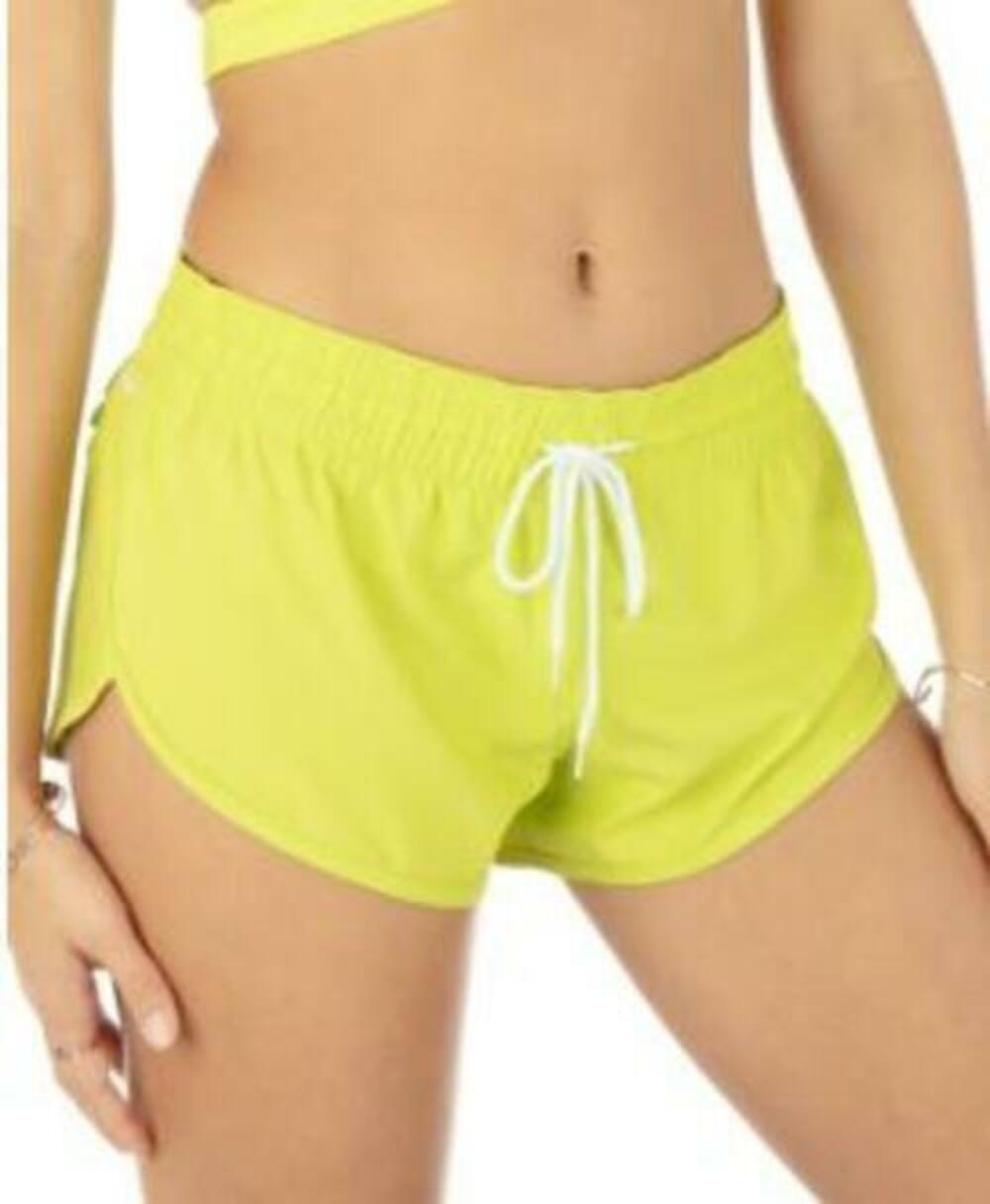 Hurley Juniors' Women's Acid Lime 2.5" Dolphin-Hem Board Shorts M NWT